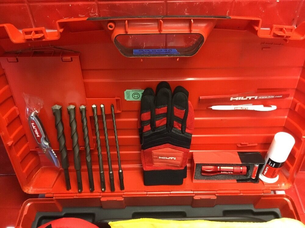 HILTI TE 6-S HAMMER DRILL, PREOWNED, FREE VACUUM, EXTRAS