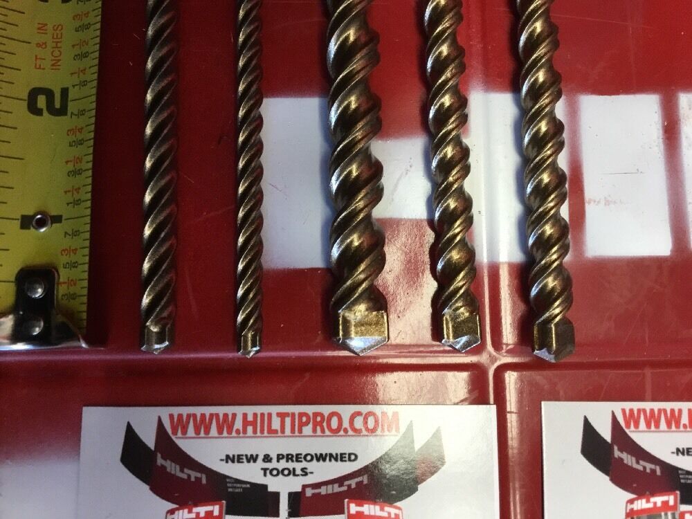 HILTI DRILL BIT 1/2", 3/8", 1/4" SDS PLUS, SET OF 5