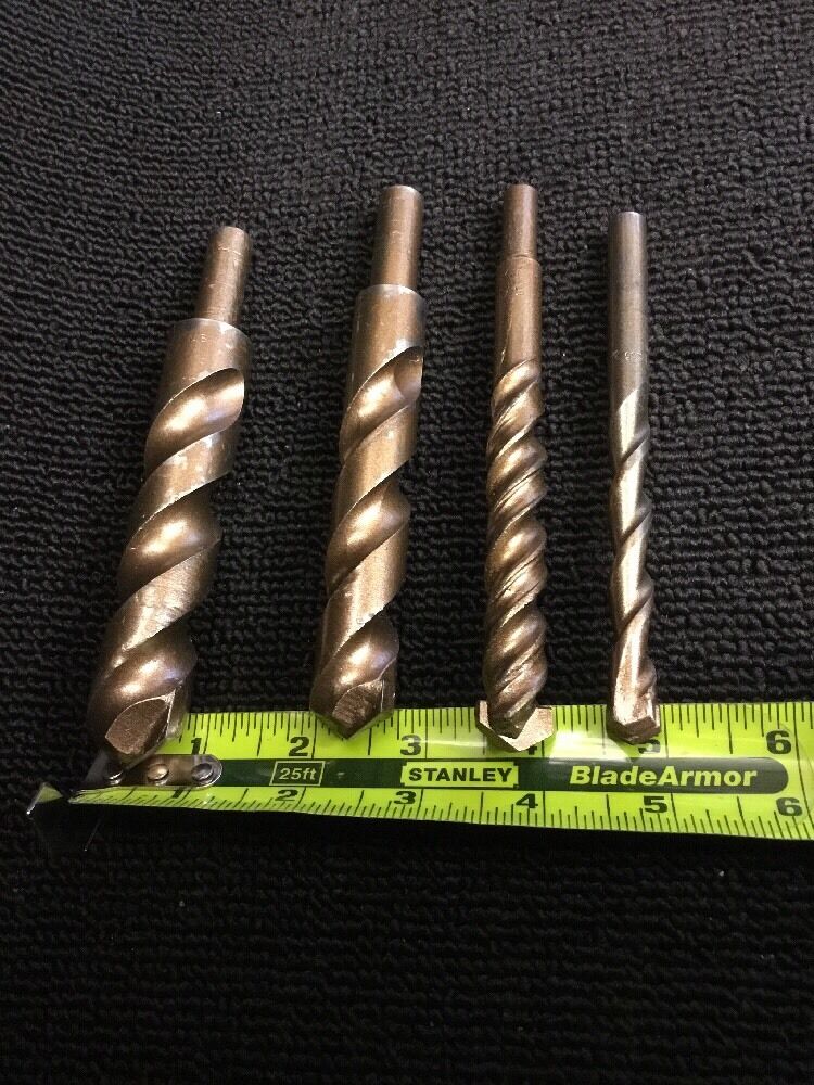 HILTI-BOSH SET PERCUSSION BIT 7/8", 3/4", 5/8, 1/2,PREOWNED, FREE HAT