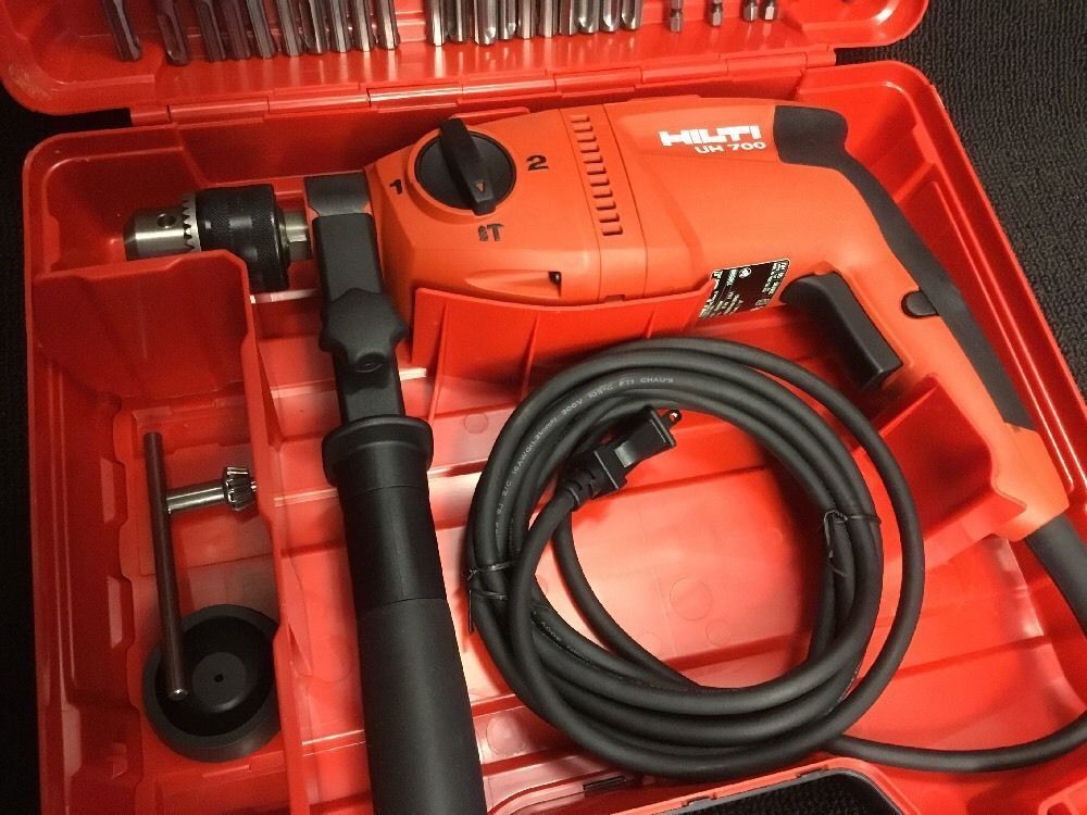 HILTI UH 700 HAMMER DRILL, NEW, FREE ANGLE GRINDER, A LOT OF EXTRAS