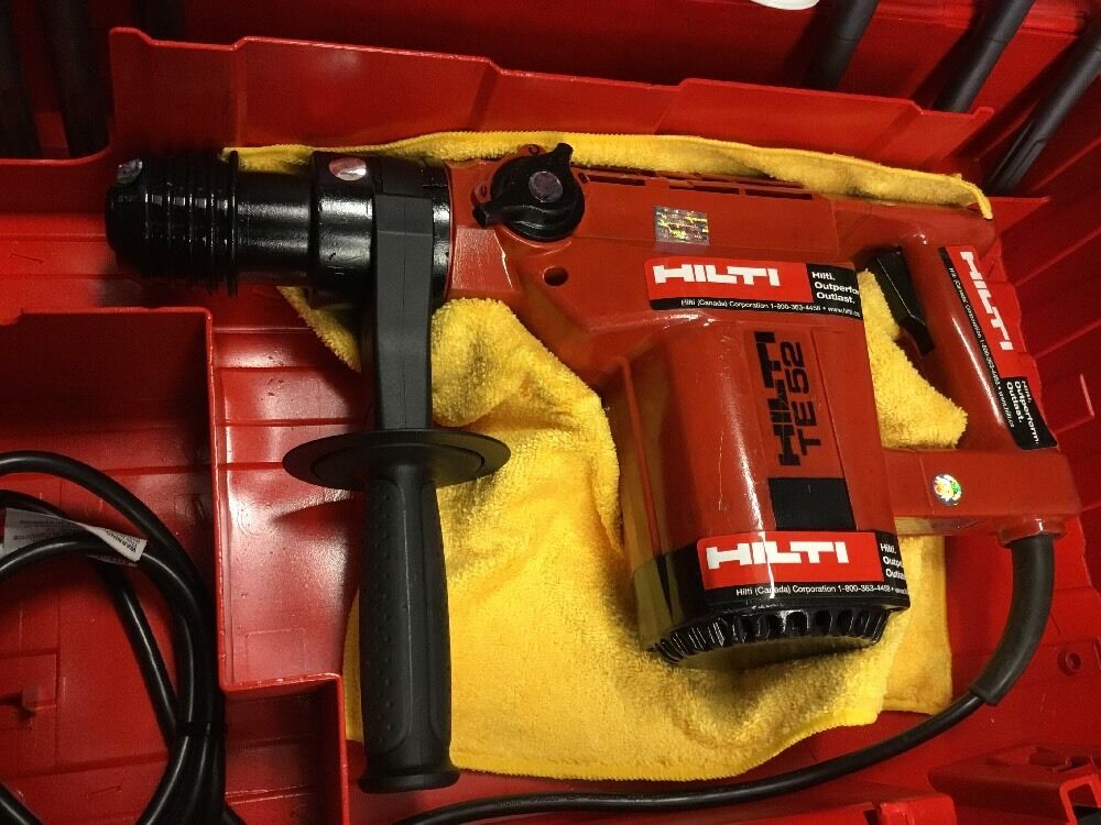 HILTI TE 52 PREOWNED, FREE LASER METER, BITS AND CHISELS, FAST SHIP