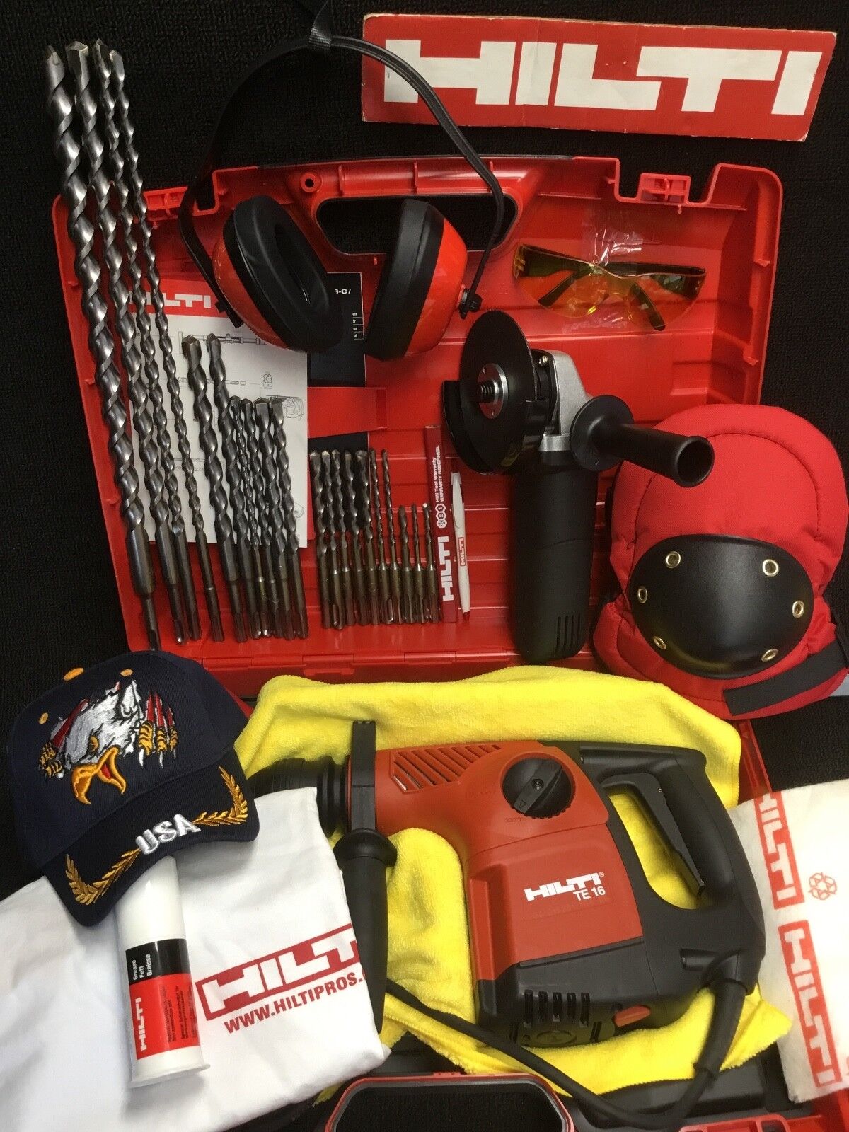 HILTI TE 16,BRAND NEW, FREE GRINDER, BITS, EXTRAS,