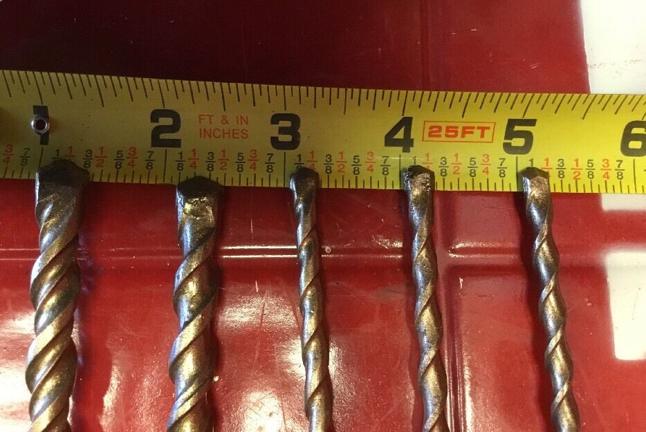 HILTI DRILL BIT 1/4", 3/8" SDS PLUS, SET OF 5