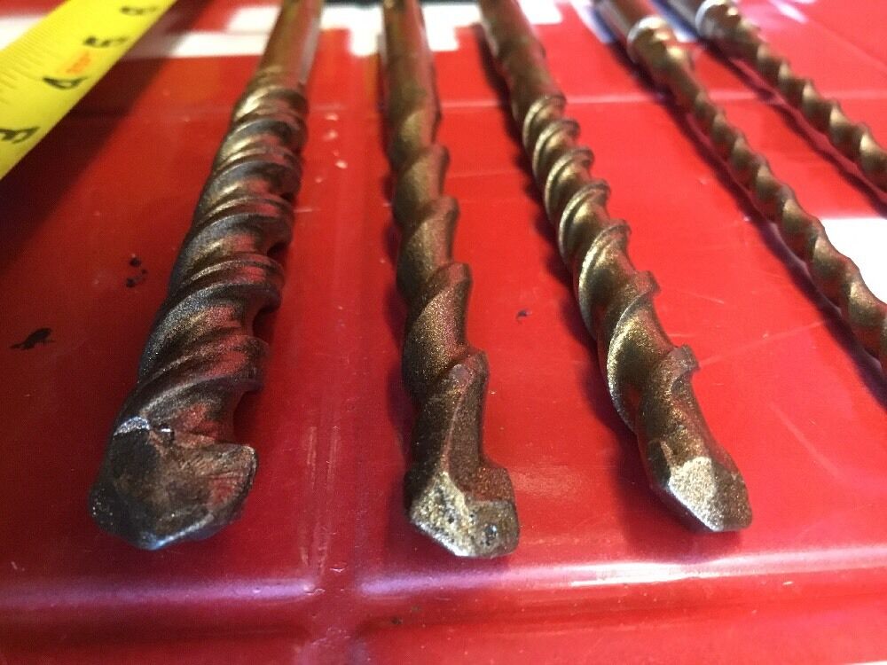 HILTI DRILL BIT 1/2", 3/8", 1/4", 3/16" SDS PLUS, SET OF 5