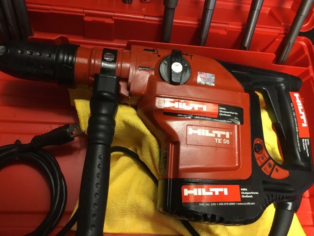 HILTI TE 56, PREOWNED, FREE THERMO, BITS, CHISELS, A LOT OF EXTRA , FAST SHIP