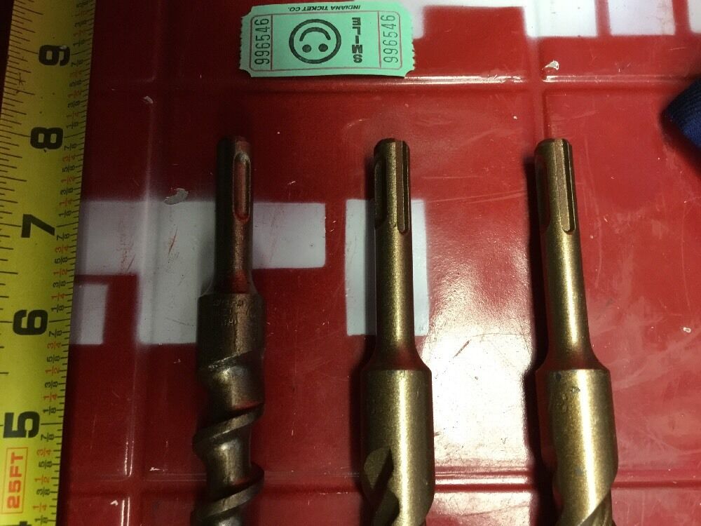 HILTI DRILL BIT 3/4" X 8" SDS PLUS SET OF 3,,