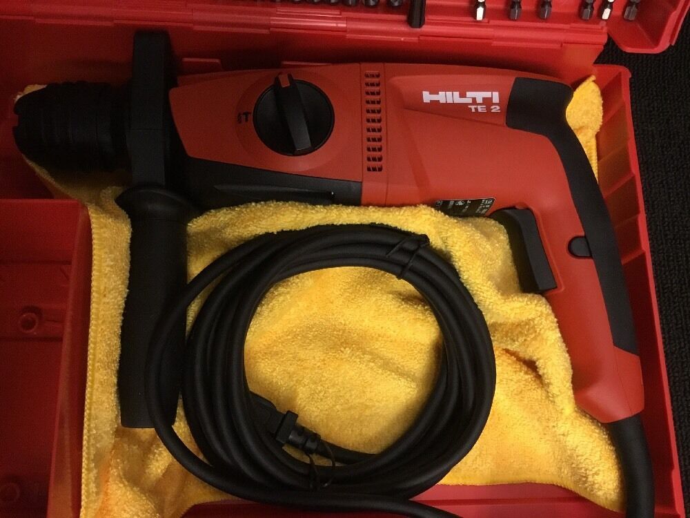 HILTI TE 2 DRILL, NEW, FREE THERMO, BITS, A LOT OF EXTRAS