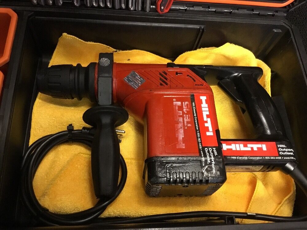 HILTI TE 15, PREOWNED, FREE LASER METER, BITS, AND MORE