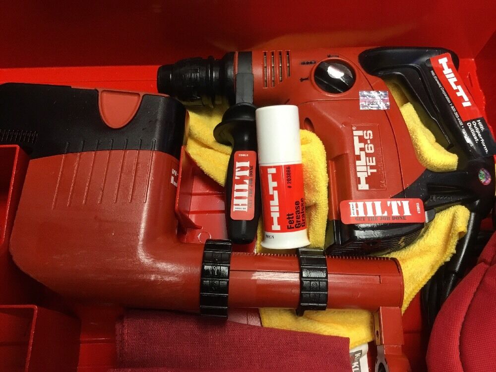 HILTI TE 6-S HAMMER DRILL,WITH TE DRS-M, FREE EXTRAS