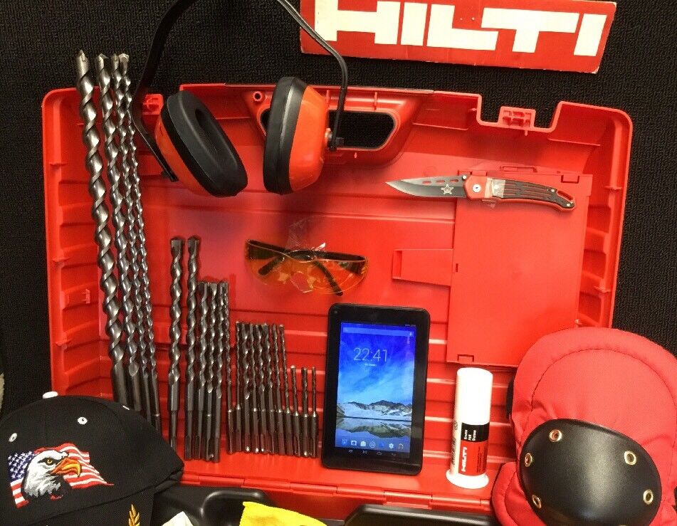 HILTI TE 4-A18 HAMMER DRILL, PREOWNED, FREE TABLET,  EXTRAS