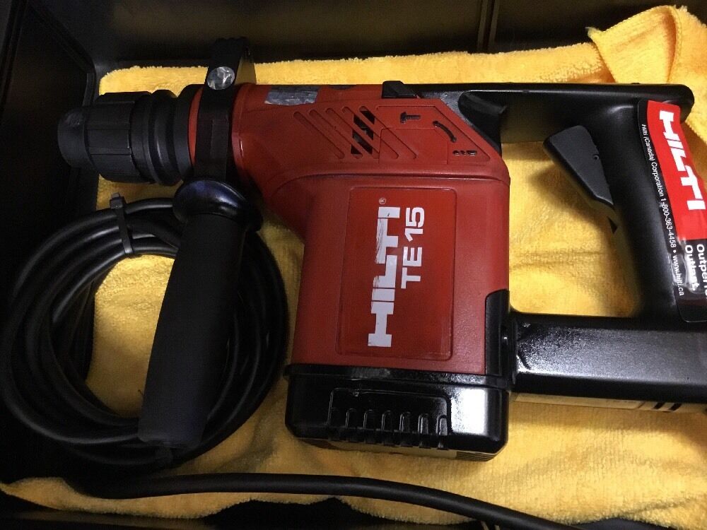 HILTI TE 15, PREOWNED, FREE LASER METER, BITS, EXTRAS