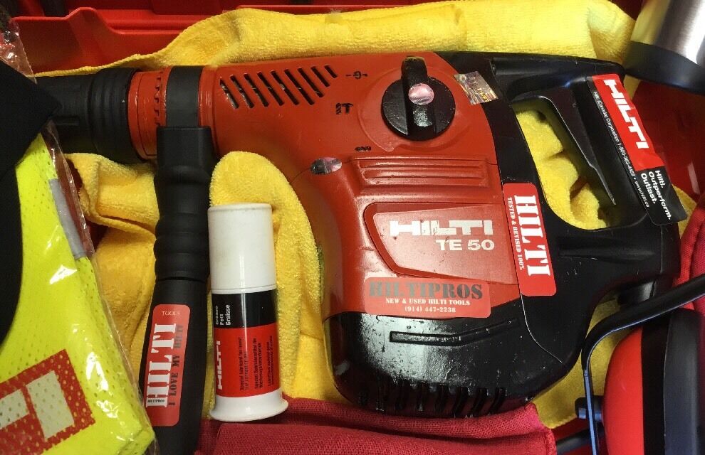 HILTI TE 50, L@@K, NICE CONDITION, FREE HILTI COFFE MUG AND EXTRAS, FAST SHIP