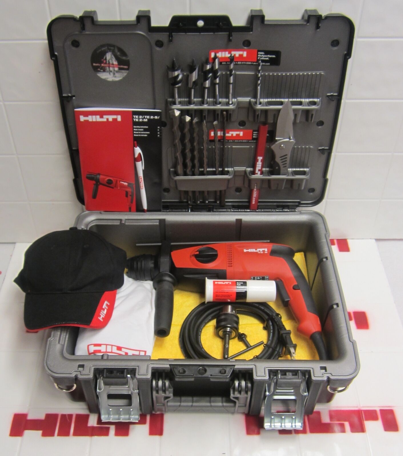 HILTI TE 2  ,SDS PLUS ADAPTOR &  BIT SET , BRAND NEW, ORIGINAL