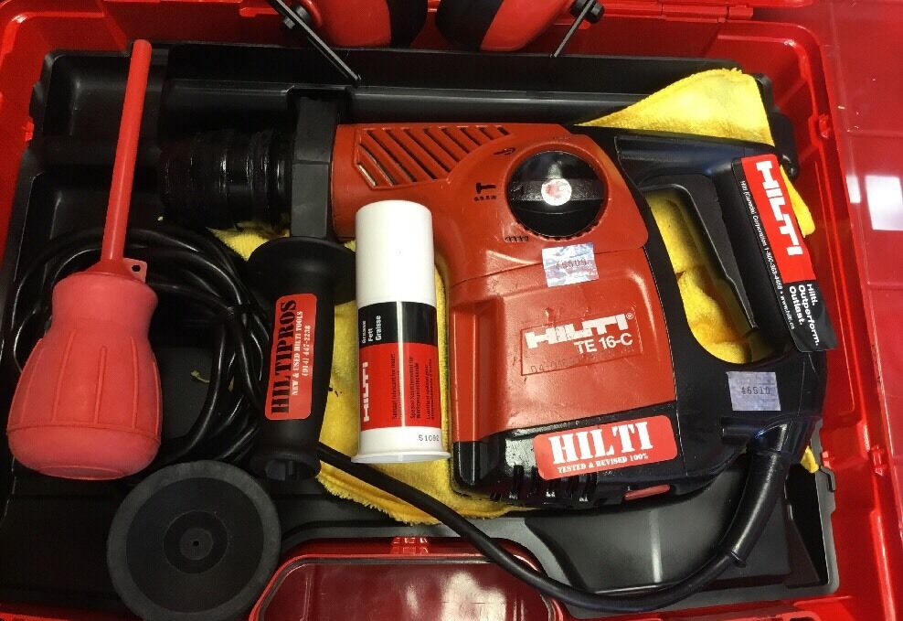 HILTI TE 16-C, COMPLETE, FREE VACUUM, EXTRAS