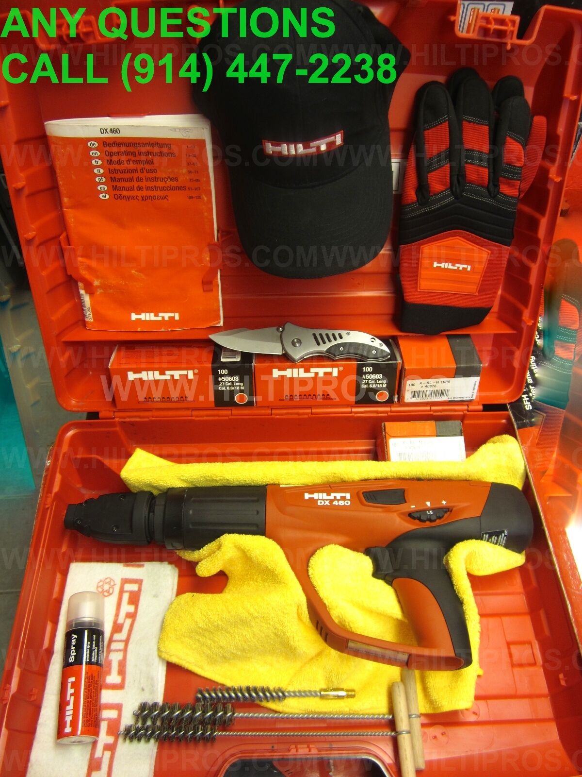 HILTI DX 460 F8, BRAND NEW, FREE HILTI EXTRAS