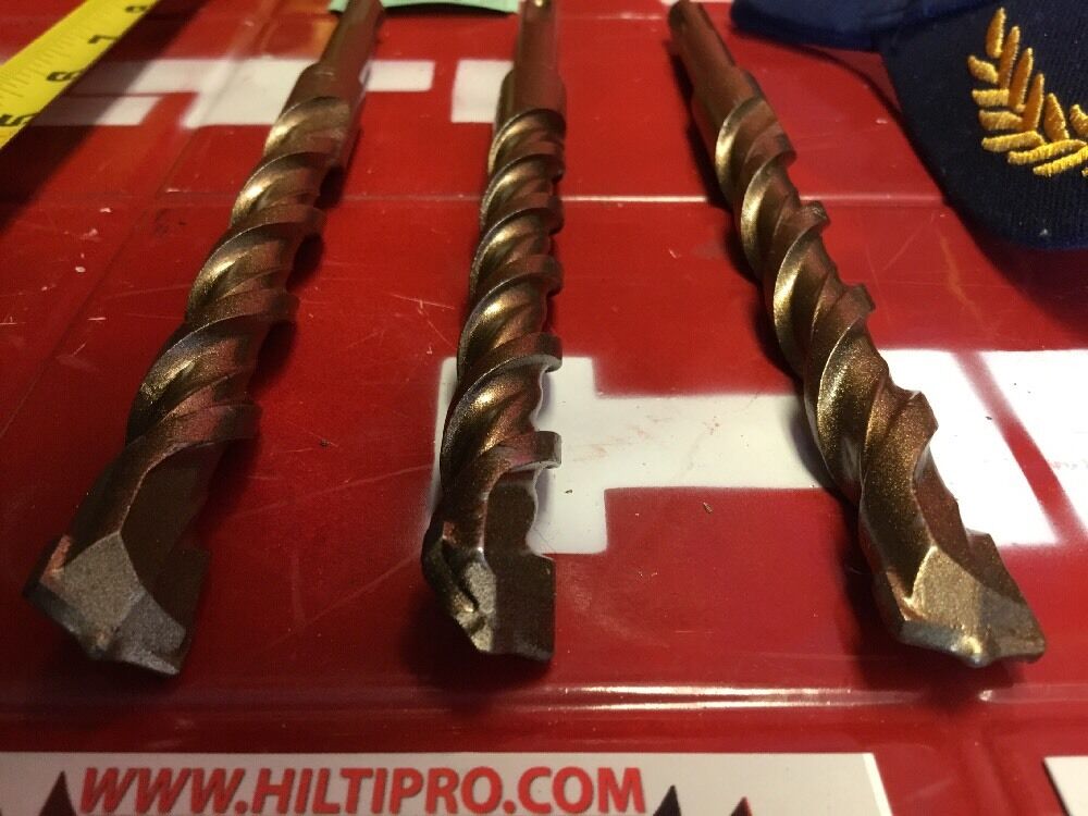 HILTI DRILL BIT 5/8" X 8" SDS PLUS SET OF 3