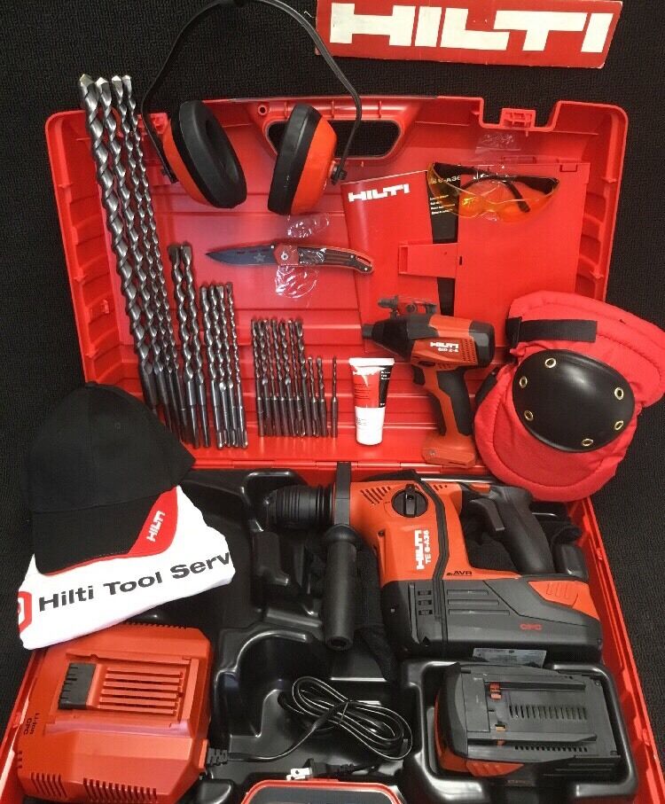 HILTI TE 6 A-36 HAMMER DRILL, NEW, FREE SID 2-A, BITS, A LOT EXTRAS, FAST SHIP