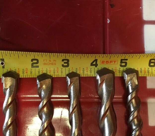 HILTI DRILL BIT 1/2", 5/8" SDS PLUS, SET OF 5