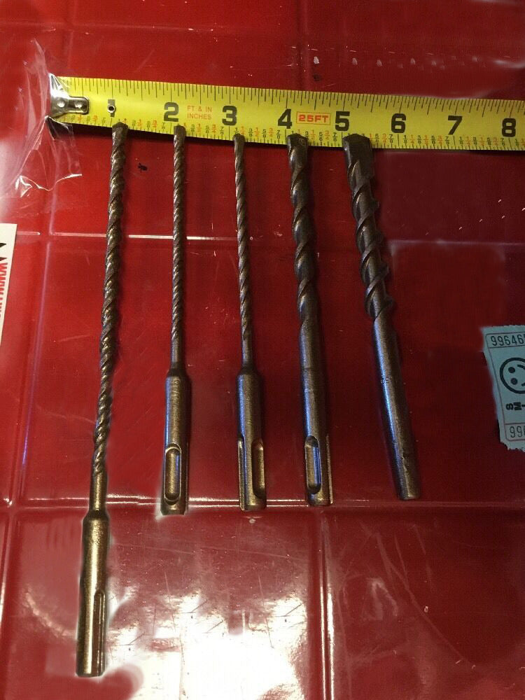 HILTI DRILL BIT 1/2", 1/4", 3/8" SDS PLUS, FREE EXTRAS, SET OF 5