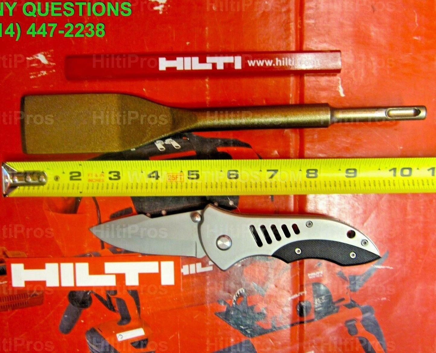 HILTI NARROW BENT FLAT CHISEL/SCRAPER TE-CP, 1-1/2" X 10"