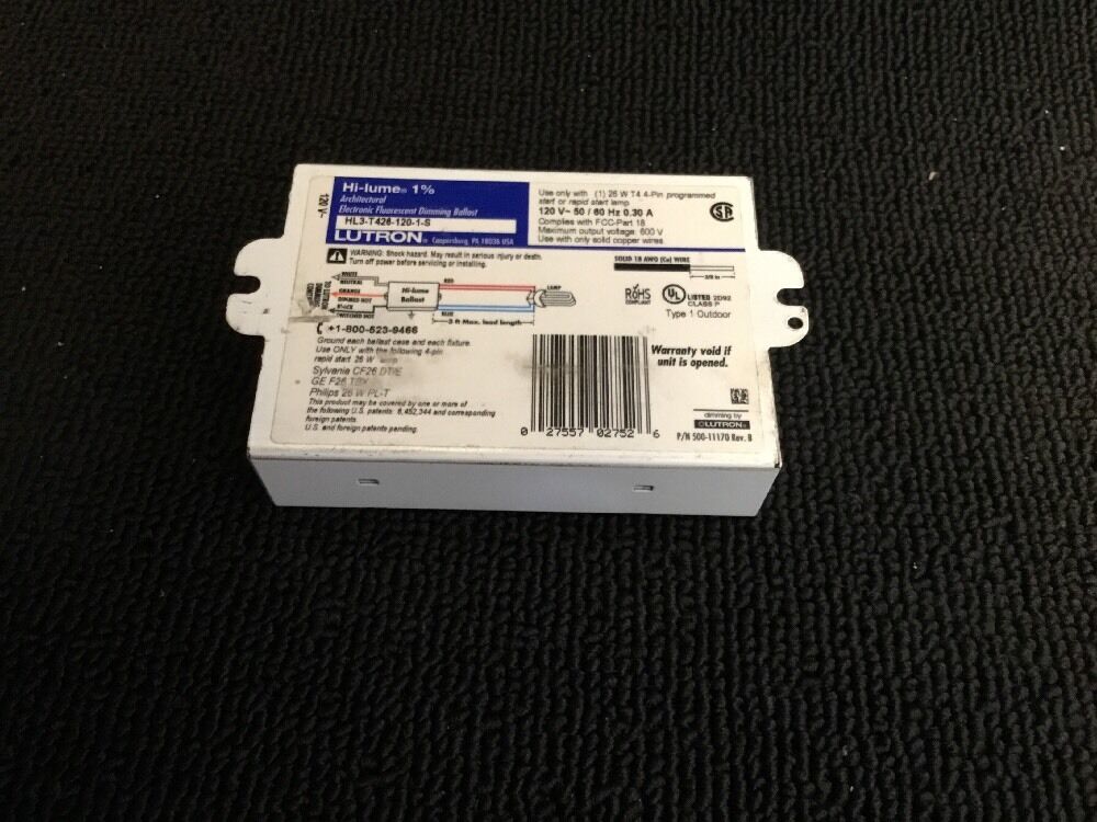 LUTRON HI-LUME DIMMING BALLAST PREOWNED, FAST SHIP