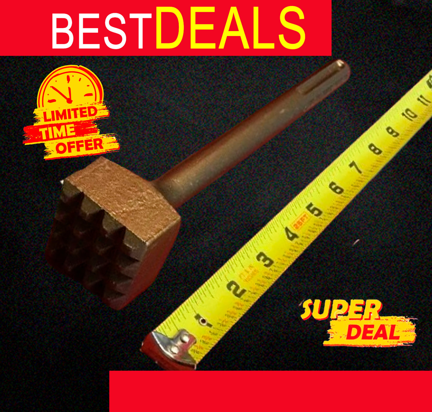 HILTI BUSHING TOOL SDS MAX 1-3/4" X 10" PREOWNED,