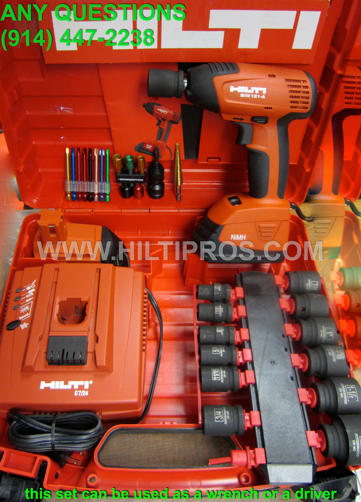 Hilti IMPACT CORDLESS ( SID / SIW) 1/2" WRENCH /DRIVER SET BRAND NEW