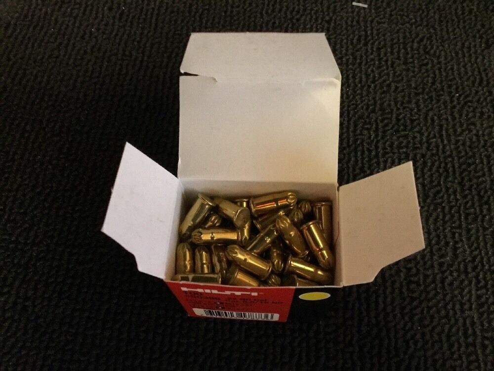 HILTI 100X CARTRIDGE 5.6/16 .22 CAL YELLOW, FOR DX E72, FREE HAT,
