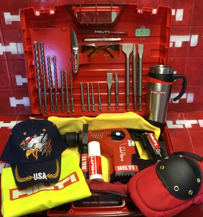 HILTI TE 7-C HAMMER DRILL,PREOWNED, FREE HILTI COFFE MUG