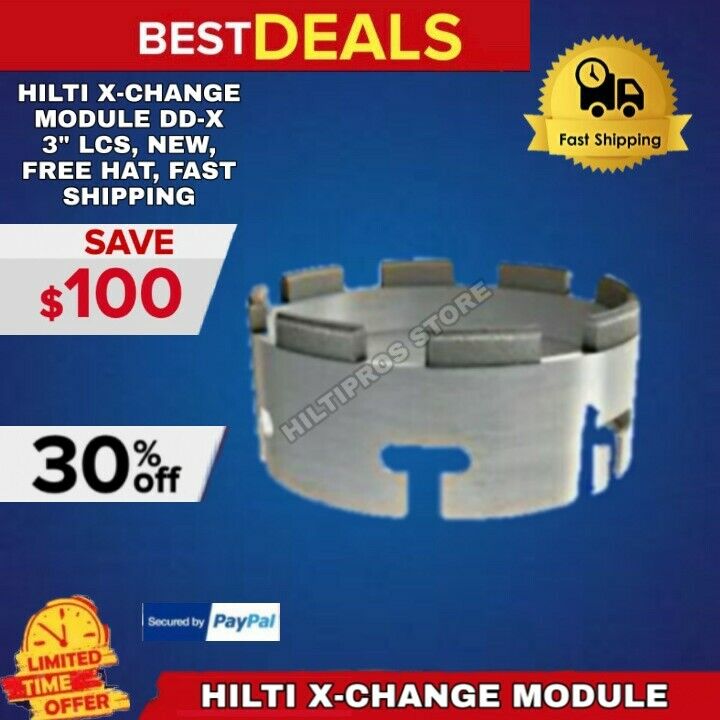 HILTI X-CHANGE MODULE DD-X 3" LCS, NEW, FREE HAT, FAST SHIPPING