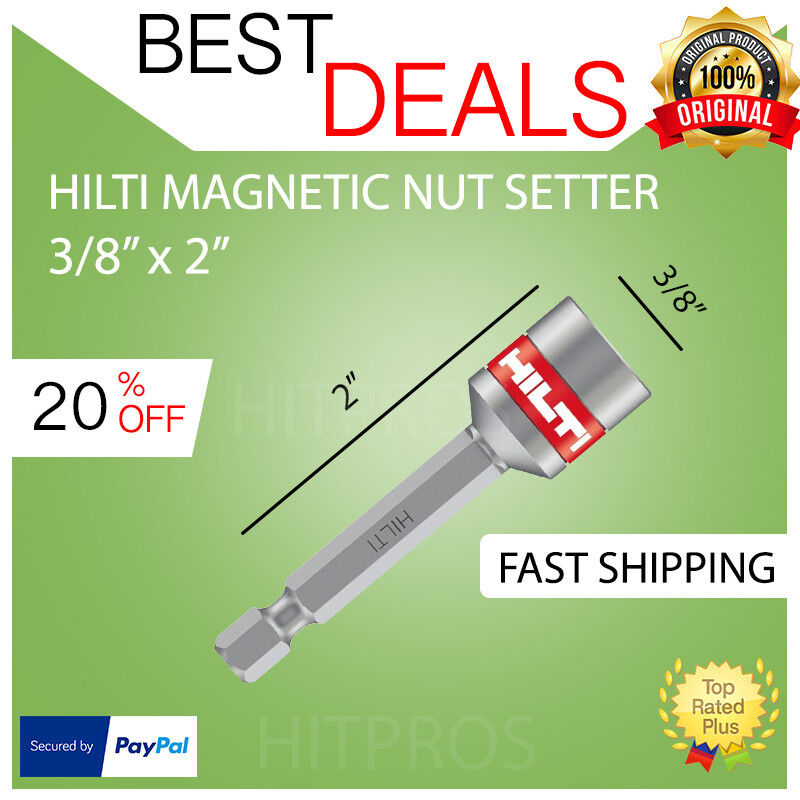 HILTI MAGNETIC NUT SETTER 3/8" X 2", BRAND NEW