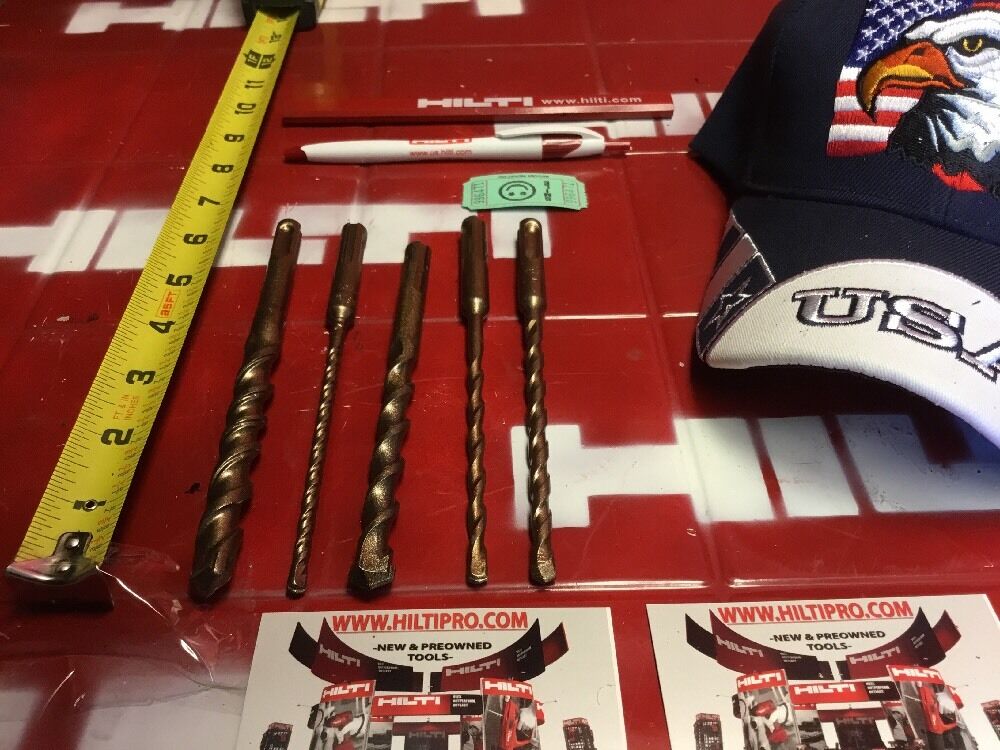 HILTI DRILL BIT 1/4", 1/2" SDS PLUS, STRONG, SET OF 5