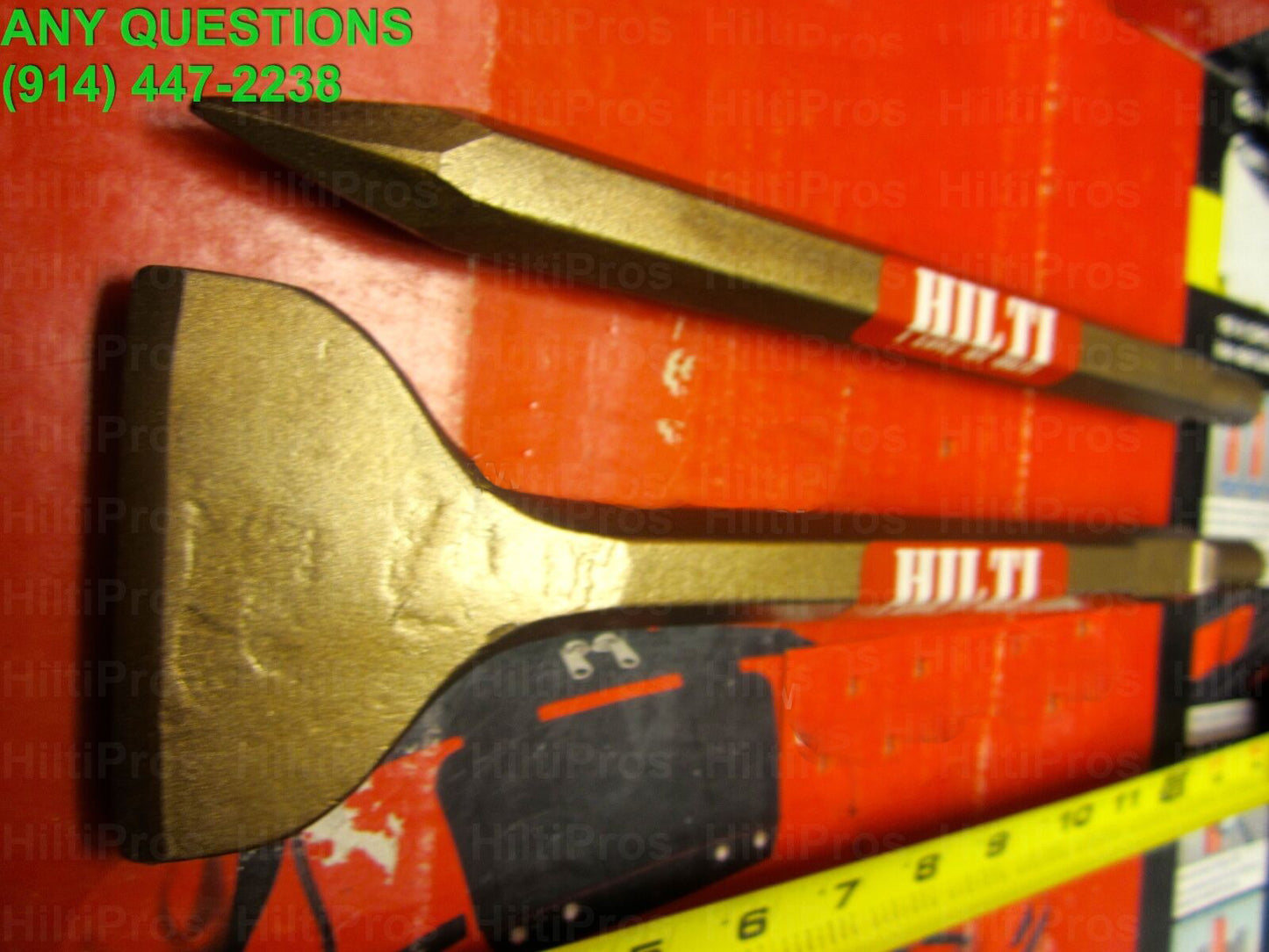 HILTI TE-H WIDE/POINTED CHISEL 12" x 3" x 11", FREE KNIFE, L@@K, FAST SHIPPING