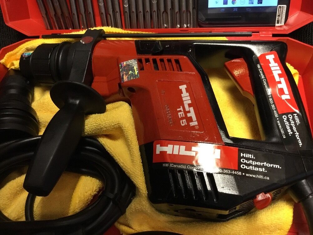 HILTI TE 5 PREOWNED, FREE TABLET, BITS AND EXTRAS