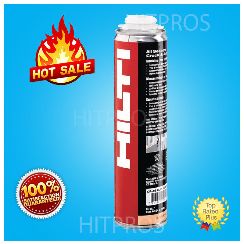 HILTI CF 812 WINDOW & DOOR FOAM (1 CAN), BEST INSULATION, FREE HAT