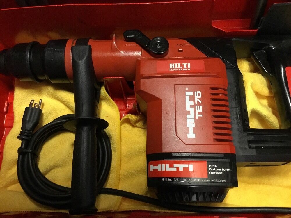 HILTI TE 75 HAMMER, GREAT CONDITION, FREE TABLET,  A LOT OF EXTRAS