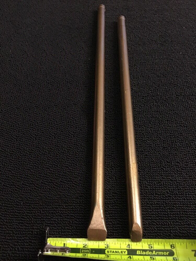 HILTI CHISEL TE F FLAT 3/4" & FLAT 3/8" , PREOWNED, TE 52, TE 55, AND MORE