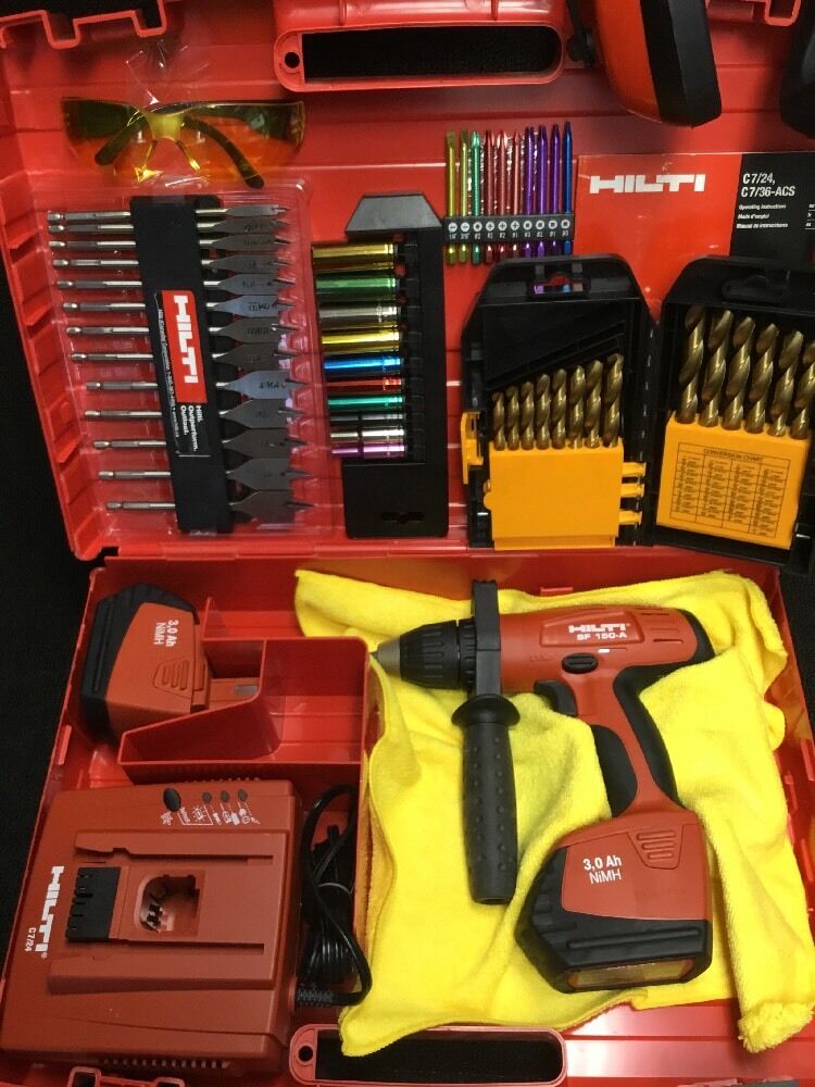 HILTI SF 150-A CORDLESS DRILL SET, NEW, FREE BITS, SPEAKER, EXTRAS