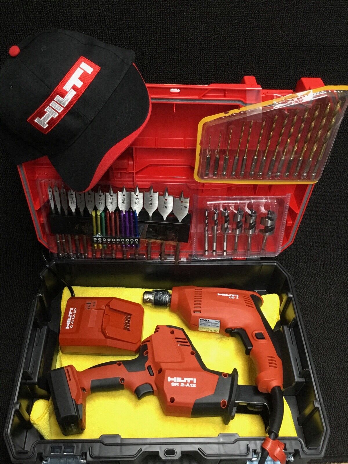 HILTI UD 4 HAMMER DRILL, SR 2-A12 Recip saw, 2 BATTERIES, ALL NEW, FAST SHIP