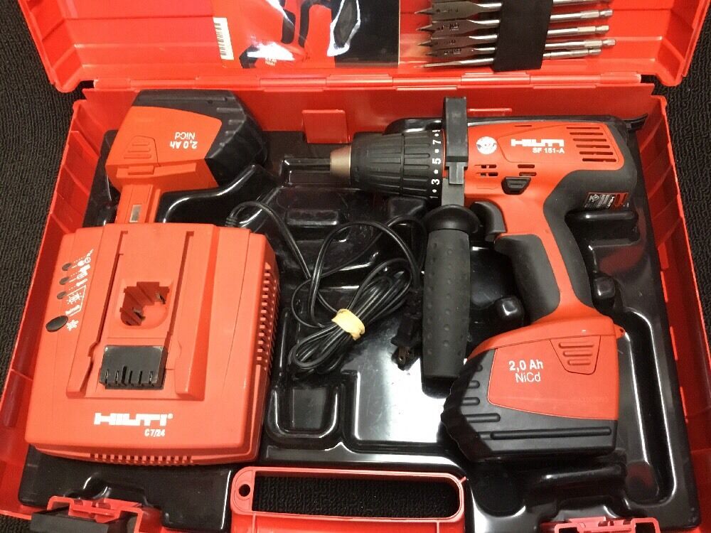 HILTI SF 151-A CORDLESS DRILL SET, NEW, FREE BITS, THERMO, EXTRAS