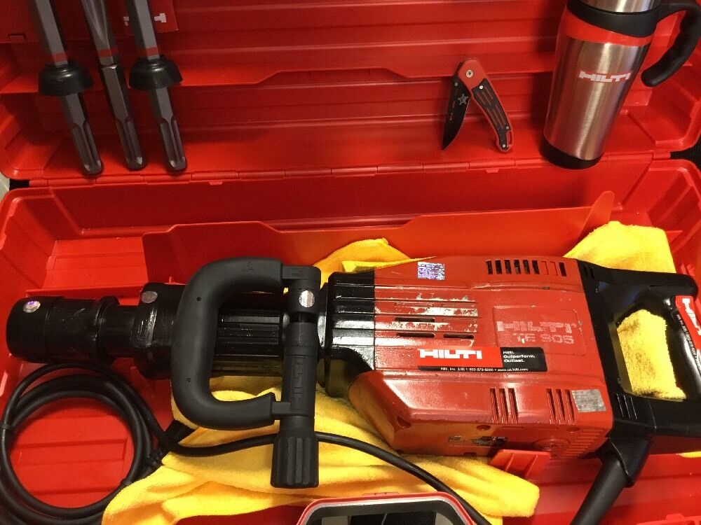 HILTI TE 905, PREOWNED, FREE COFFEE MUG, CHISELS, PLUS EXTRAS, FAST SHIP