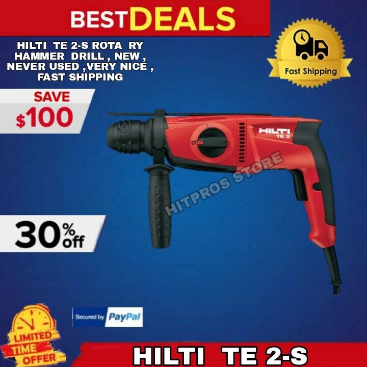 Hilti TE 2-S Rota ry Hammer Drill, NEW , NEVER USED