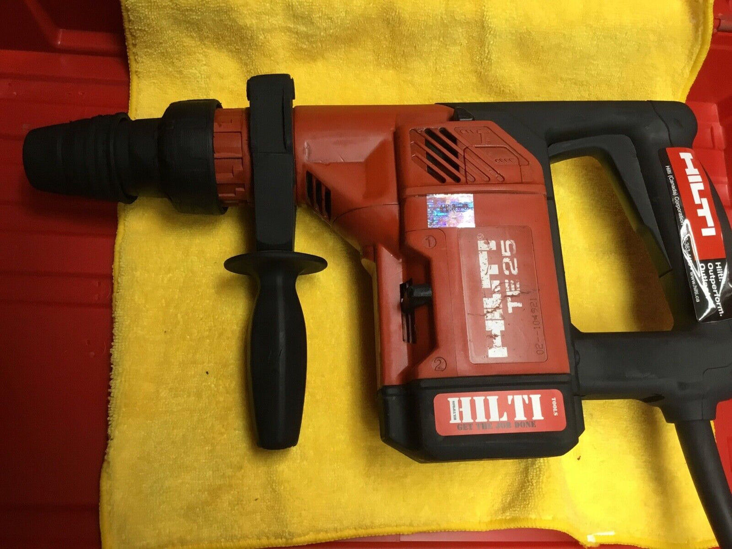 HILTI TE 25 HAMMER DRILL, PREOWNED, FREE LASER, COMPLETE SET