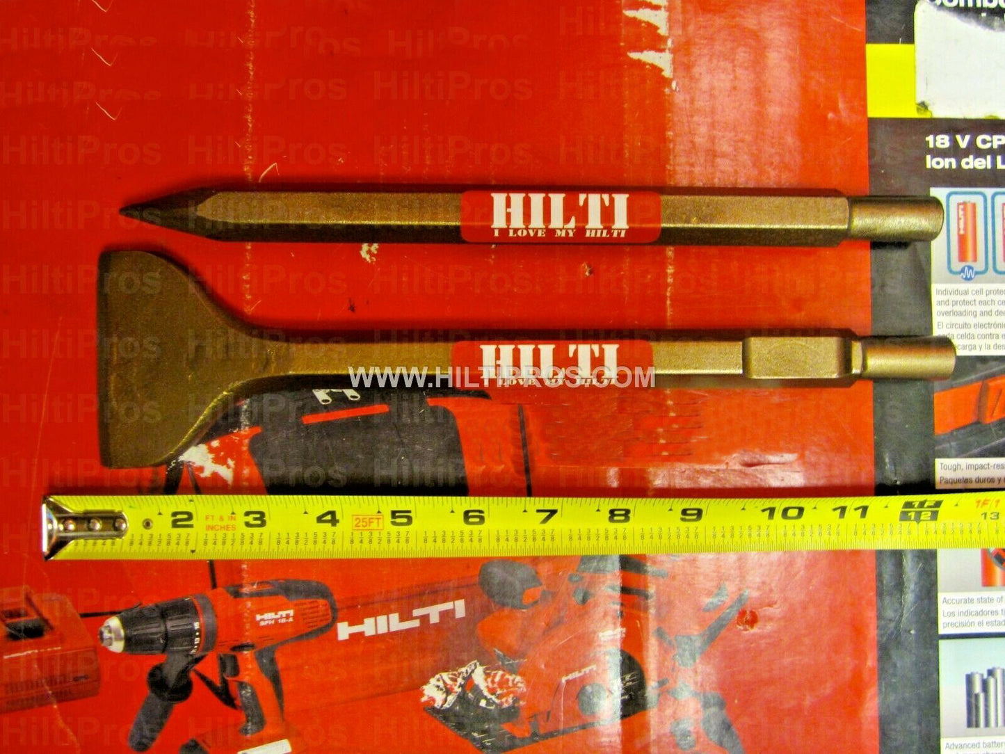 HILTI TE-H WIDE/POINTED CHISEL 12" x 3" x 11", FREE KNIFE, L@@K, FAST SHIPPING