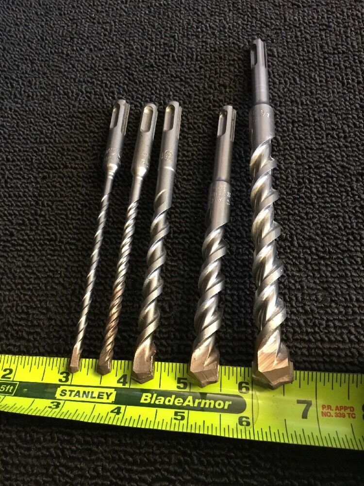 HILTI -BOSH BIT SDS PLUS, 5/8", 1/2", 3/8", 1/4", 3/16",NEW, FREE HAT