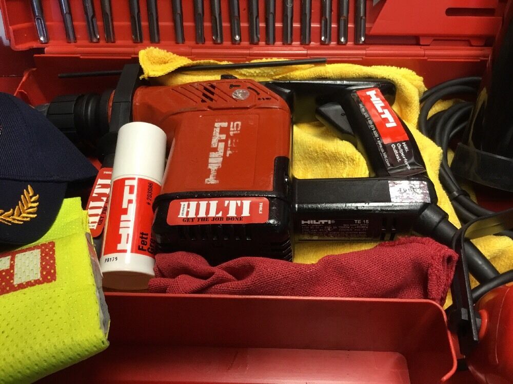 HILTI TE 15 HAMMER DRILL,PREOWNED, FREE HILTI THERMO