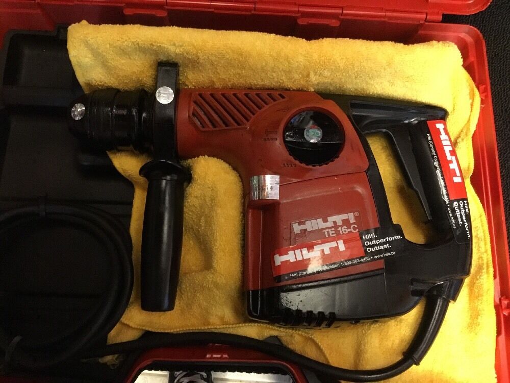 HILTI TE 16-C PREOWNED, FREE TABLET, BITS, CHISELS, A LOT OF EXTRAS