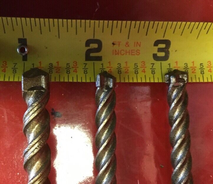 HILTI TE-CX 3/8", 5/16" SDS PLUS, L@@K, SET OF 3, PREOWNED, FREE HAT, FAST SHIP