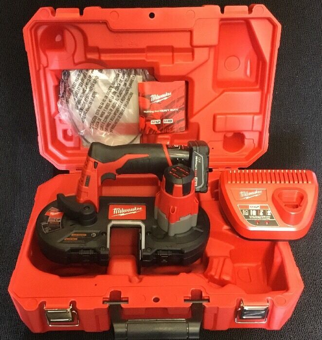 MILWAUKEE M12 CORDLESS SUB-COMPACT BAND SAW, BRAND NEW, FREE EXTRAS FAST SHIP