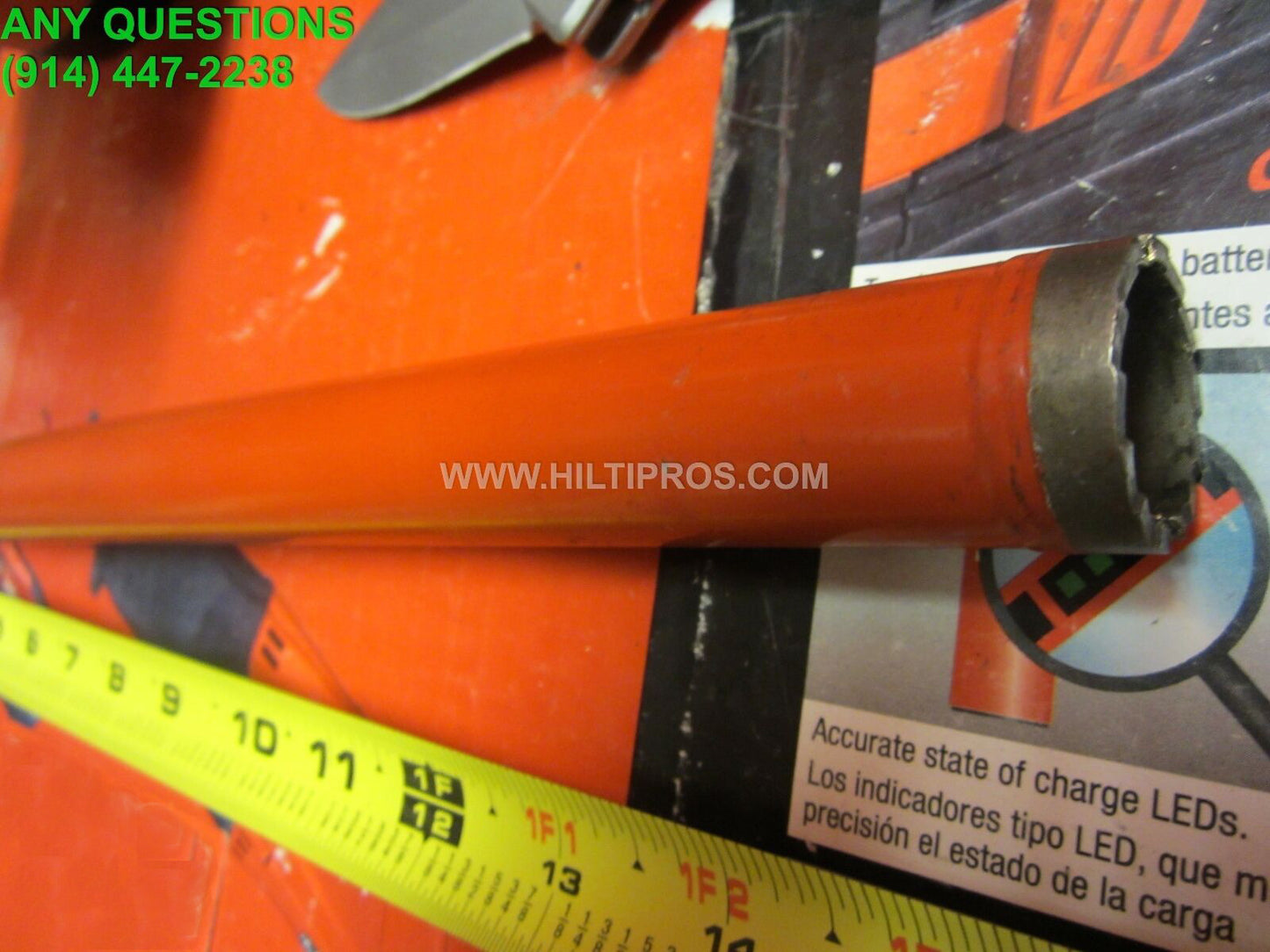 HILTI DIAM CORE BIT DD-BI 1" X 16",  PREOWNED